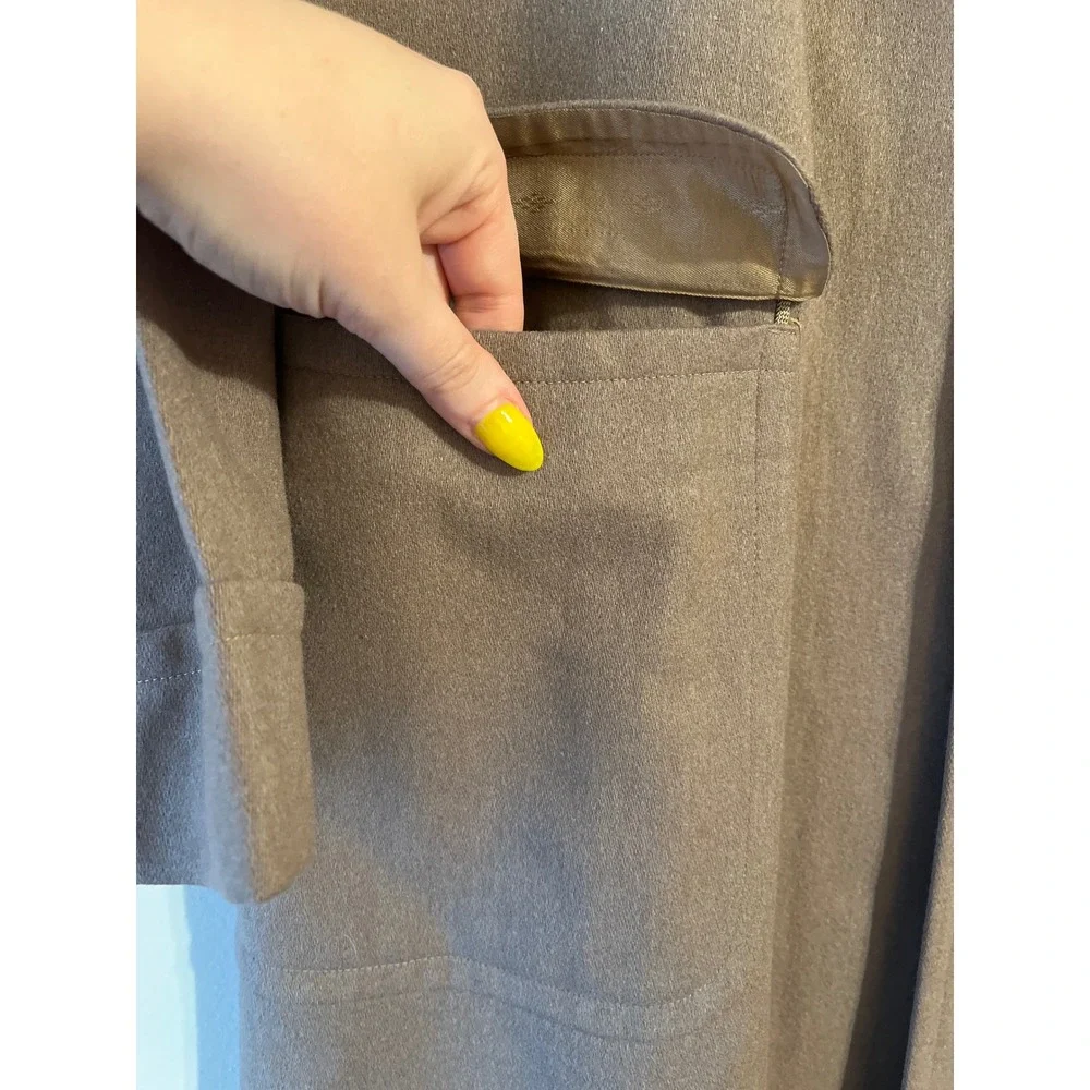 Vintage Amalgamated Workers of America Union‎ Made Mens Overcoat Tan Brown Coat